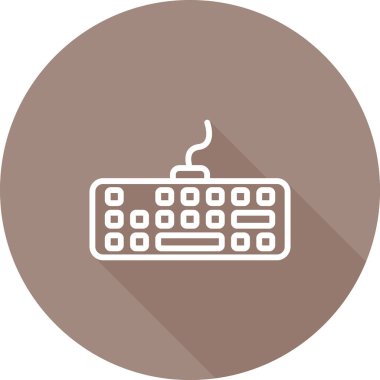 vektör çizim klavye simgesi