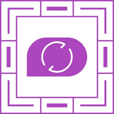 Bir saat simgesinin vektör illüstrasyonu