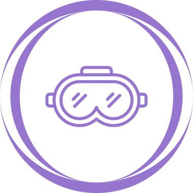 Maske. Web simgesi basit illüstrasyon