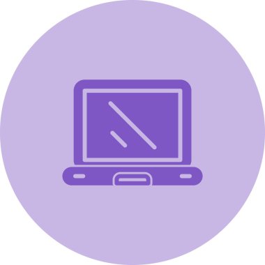 dizüstü bilgisayar simgesi, vektör illüstrasyonu