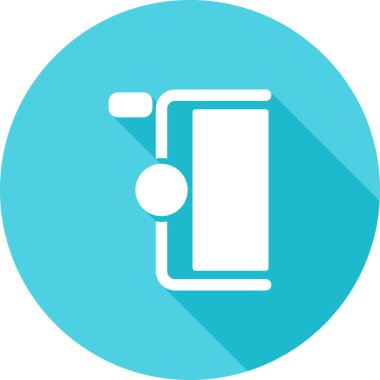 Cep telefonu simgesi, vektör illüstrasyonu