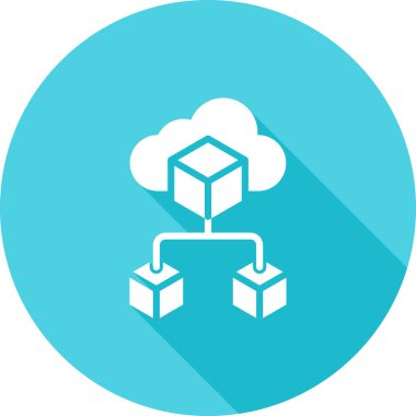 bulut depolama simgesi, vektör illüstrasyonu