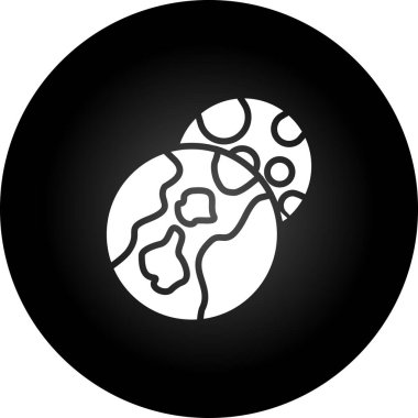 Gezegen ikonu vektör illüstrasyonu