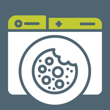 Yemek simgesinin vektör illüstrasyonu