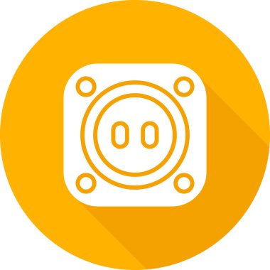 soket vektör simgesi modern basit tasarım