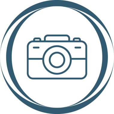 Kamera. Web simgesi basit illüstrasyon