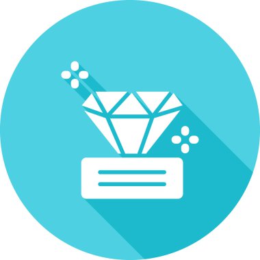 Elmas simgesi vektör illüstrasyonu