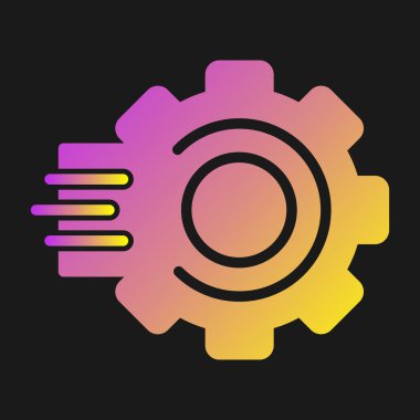 dişli simgesi vektör illüstrasyonu