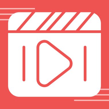 video simgesi vektör illüstrasyonu