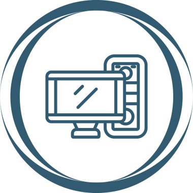 Bilgisayar web simge vektör çizim