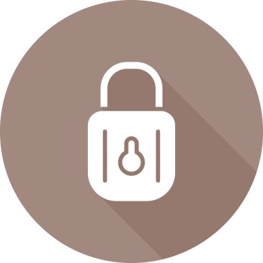 Soyut benzersiz asma kilit vektör simgesi