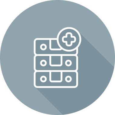 Modern b 'nin vektör illüstrasyonu tıbbi simgeden yoksun