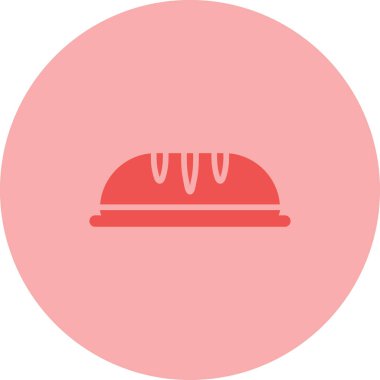 Hamburger ikonu vektör illüstrasyonu