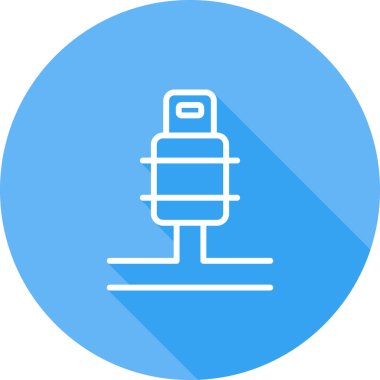 Bir robot simgesinin vektör illüstrasyonu