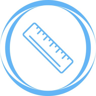 cetvel simgesi, vektör illüstrasyonu