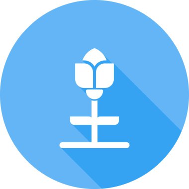 Çiçek. Web simgesi basit tasarım