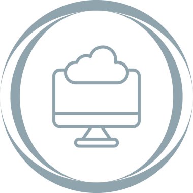 Bulut hesaplama. Web simgesi