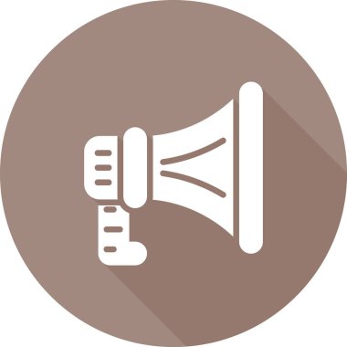 duyuru megafon simgesi düz stil