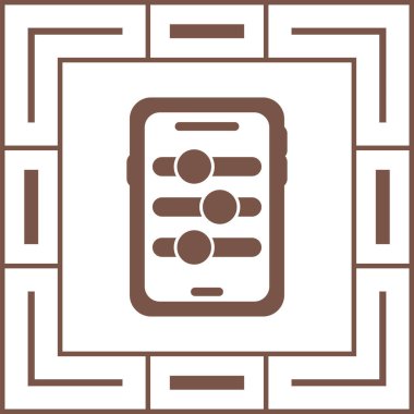 Vektör Mobil simge illüstrasyonu