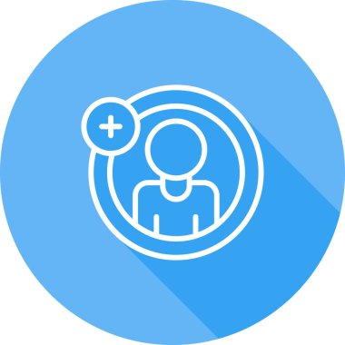 Doktor. Web simgesi basit illüstrasyon