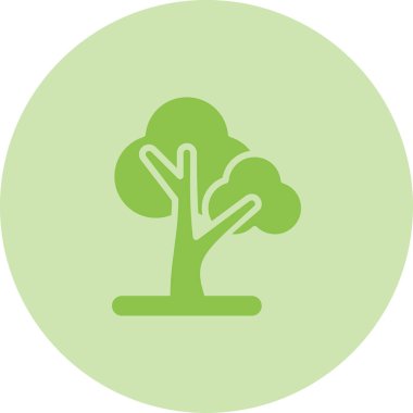 ağaç simgesi vektör illüstrasyonu