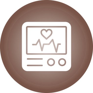 Modern kalp simgesinin vektör illüstrasyonu