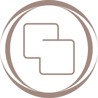 Tek bir simgenin vektör illüstrasyonu