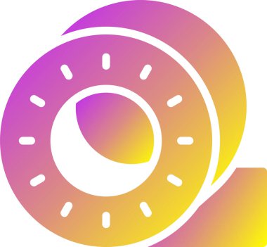 donut. Web simgesi basit illüstrasyon