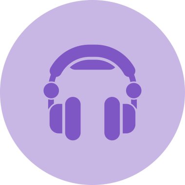 kulaklık simgesi çizimi, vektör 