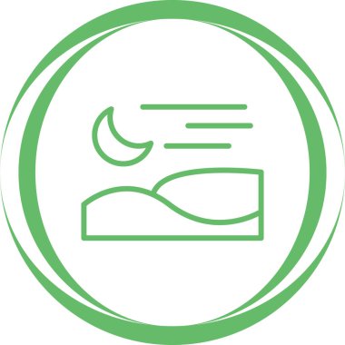 Ay simgesinin vektör illüstrasyonu