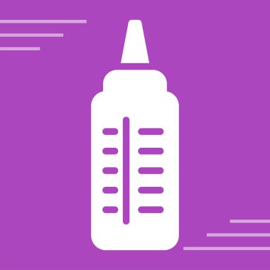 Beyaz arka planda izole edilmiş bir şampuan ikonu çizgisi. Renkli taslak konsepti. Vektör