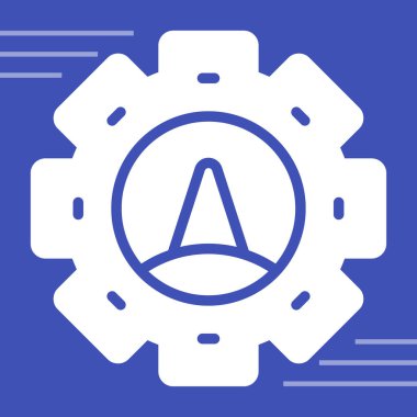 Teçhizat Web simgesi basit illüstrasyon