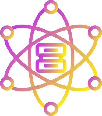 Bilim simgesi vektör illüstrasyonu