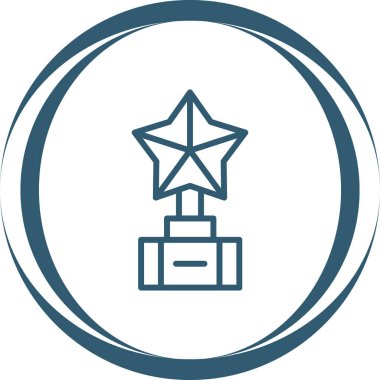 Ödül kupası ikonu. vektör tasarımı