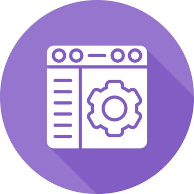 Web ayarı vektör simgesi
