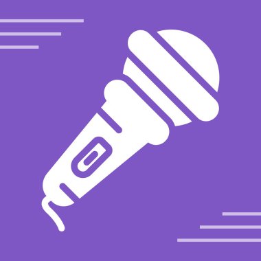 microphone icon web simple illustration