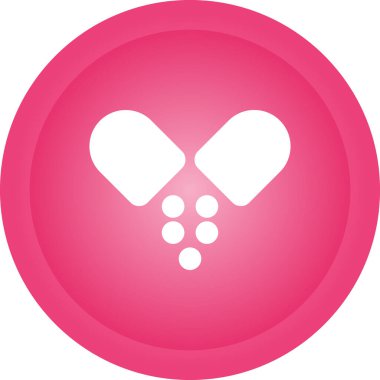 Eşsiz kalp kabartma vektör simgesi