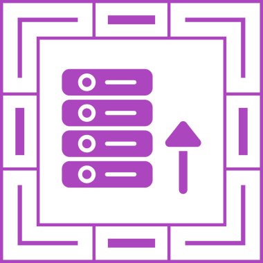 Veri simgesinin vektör illüstrasyonu