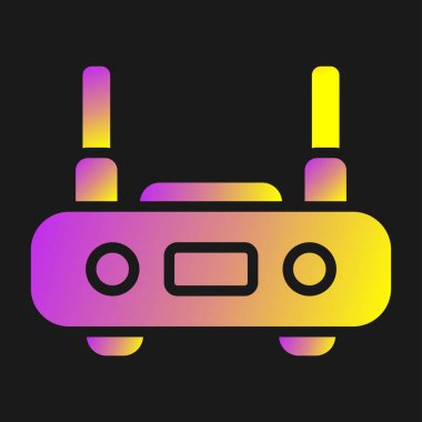 wifi router simgesi web basit illüstrasyonuName