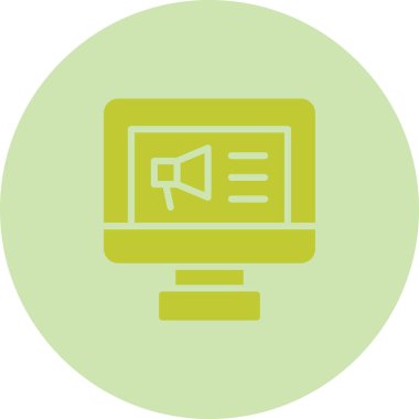 Bilgisayar modern simgesinin vektör illüstrasyonu