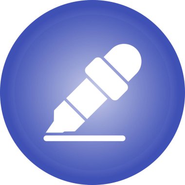 Kalem. Web simgesi basit illüstrasyon