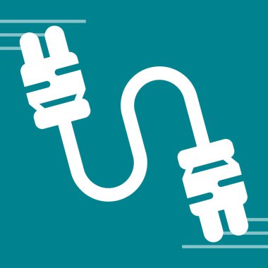 elektrik prizi simgesi. vektör illüstrasyonu