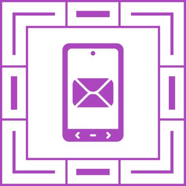 Posta simgesinin vektör illüstrasyonu