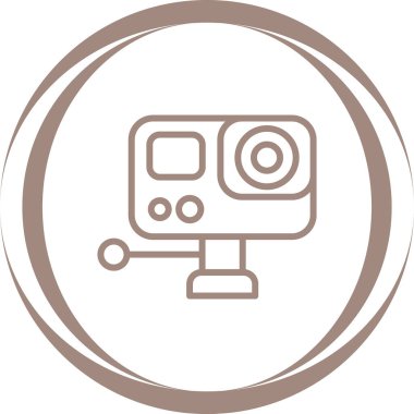 Kamera. Web simgesi basit illüstrasyon