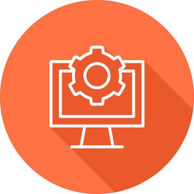 seo modern simgesinin vektör illüstrasyonu