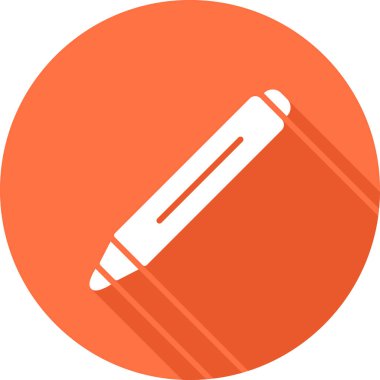 Kalem. Web simgesi basit illüstrasyon