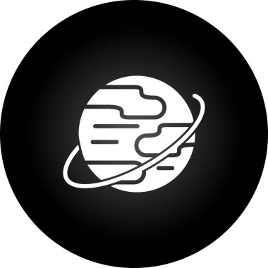 Moda tarzında izole edilmiş gezegen simgesi