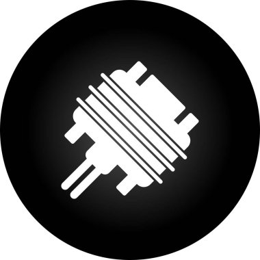 Bir evin siyah beyaz anahtarının simgesi