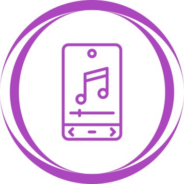 Modern müzik simgesinin vektör illüstrasyonu