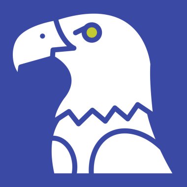 kartal kuş vektör simgesi